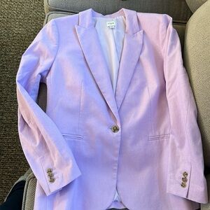 J. Crew Purple Linen Blazer